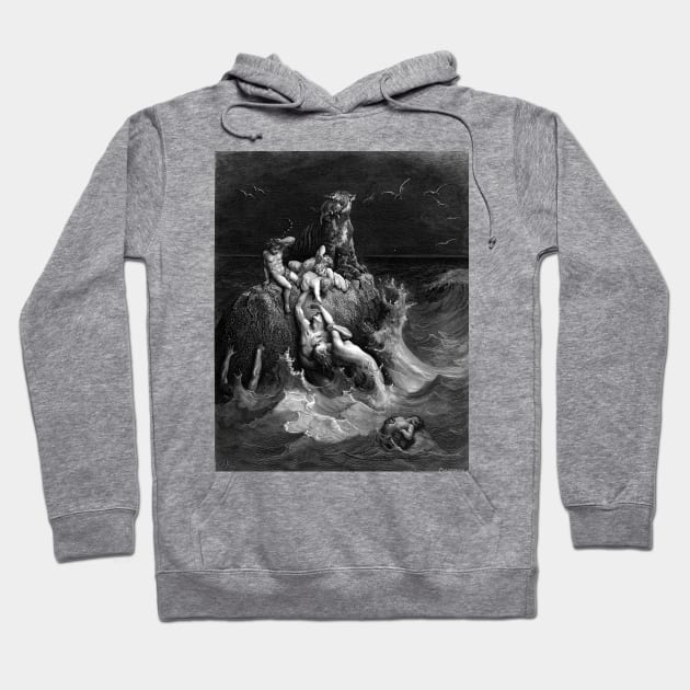 The Deluge - Gustave Dore, Holy bible Hoodie by forgottenbeauty